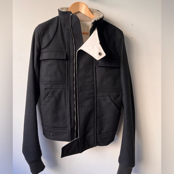 Rick Owens FW08 ‘STAG’ Shearling Wool Biker Jacket
Size: Men US S / EU44-46 / 1 - Picture 4 of 16